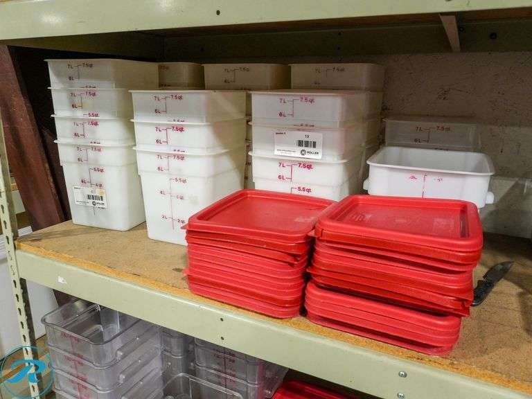 (25) 7.5Qt Ingredient Bins With Lids