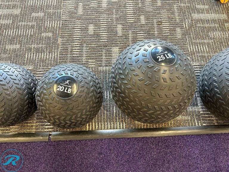 ProSource Fit Medicine Balls, 30lb, 25lb, 20lb, 15lb, 10lb - Roller Auctions