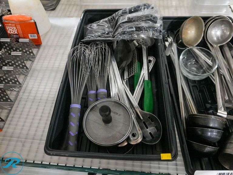 (2) Trays of Whisks, Ladles and Spoons - Roller Auctions