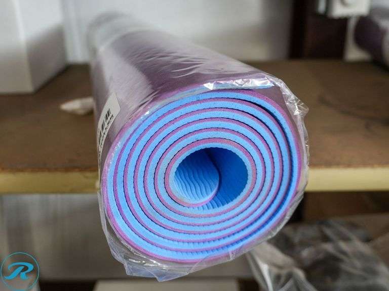 Abzon Yoga Mat, Purple and Blue - Roller Auctions
