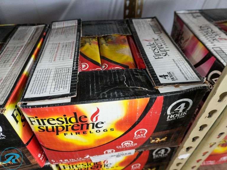 (2) Fireside Supreme Firelogs, 4-Hour Burn Time, 4-6.48Lb - Roller Auctions