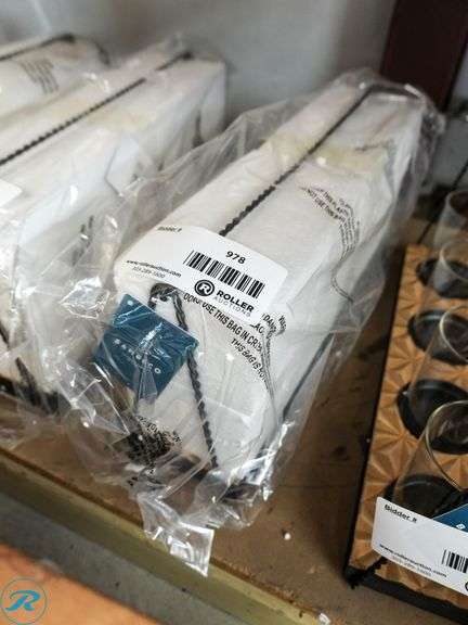 Bambeco 4-Candle Holder, Black Hanger, Beveled Wood & Glass - Roller Auctions