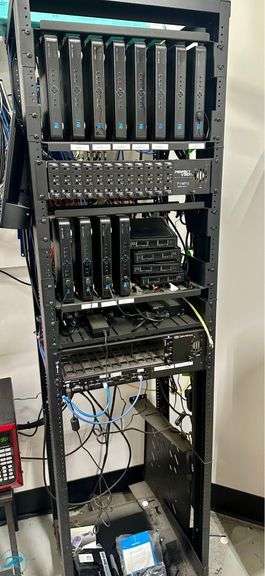 IT Rack with Power Supply, Switches and Direct TV Boxes - Roller Auctions