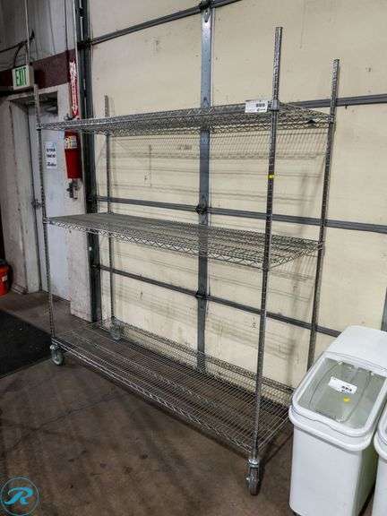 Metro 3-Tier Wire Rack on Casters, 72" x 24"