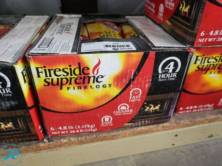 Fireside Supreme Firelog,4-Hour Burn Time, 4-6.48Lb - Roller Auctions