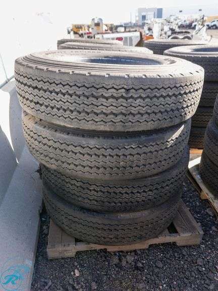 (4) 2023 Goodyear Intercity Cruiser B315/80R22.5 Semi Truck Tires