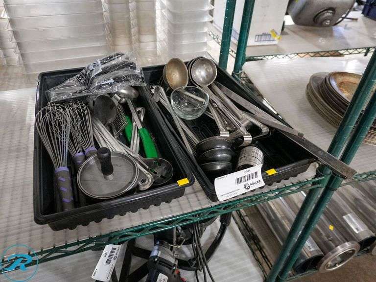 (2) Trays of Whisks, Ladles and Spoons - Roller Auctions