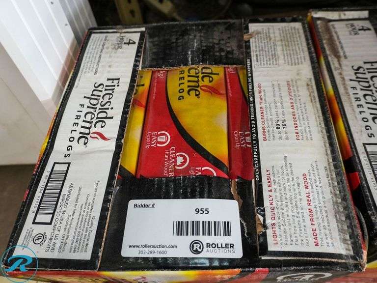 Fireside Supreme Firelog,4-Hour Burn Time, 4-6.48Lb - Roller Auctions