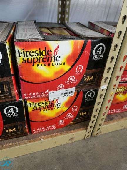 (2) Fireside Supreme Firelogs, 4-Hour Burn Time, 4-6.48Lb - Roller Auctions