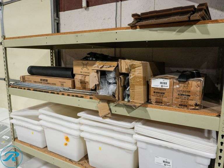 Shelf of Cast Iron Table Leg Parts