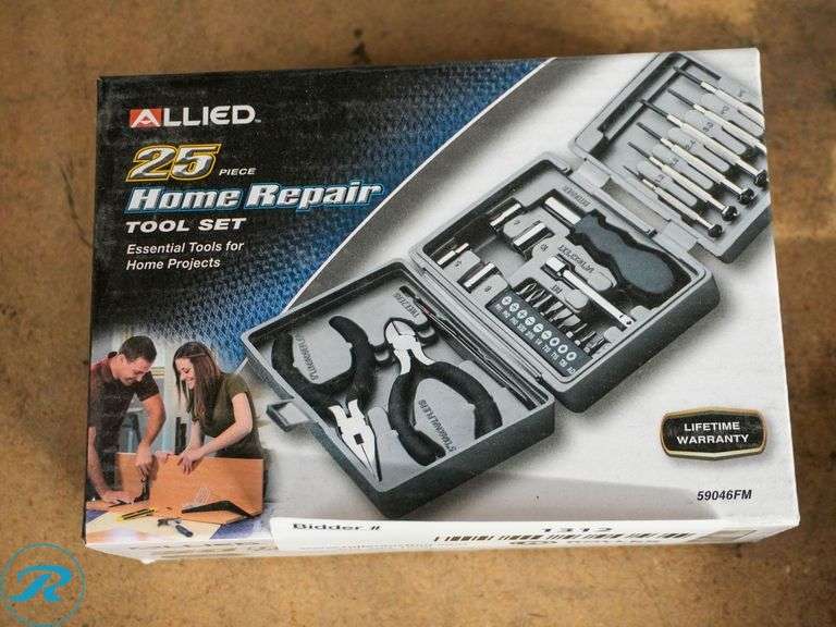 Allied 25Piece Home Repair Tool Set Roller Auctions