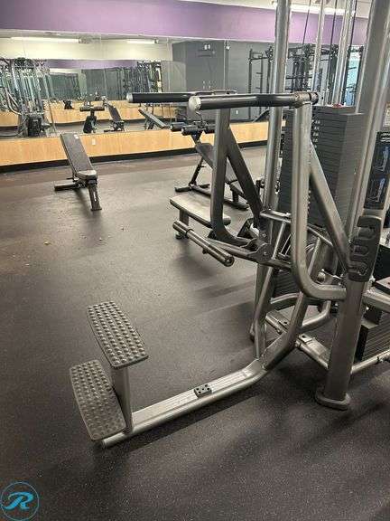 Life Fitness 4-Station Multi Jungle With Assist Dip, Lat Pulldown, Cable Pull and Low Row - Roller Auctions