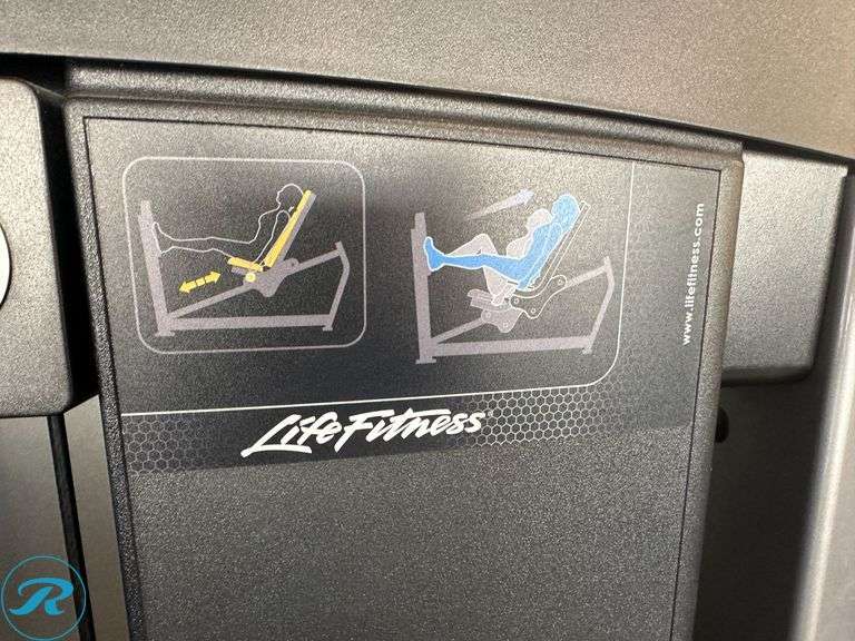 Life Fitness Seated Leg Press Cable Machine - Roller Auctions