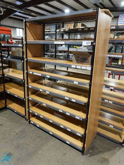 8-Tier Wire Rack With Wood Shelf Inserts, 48