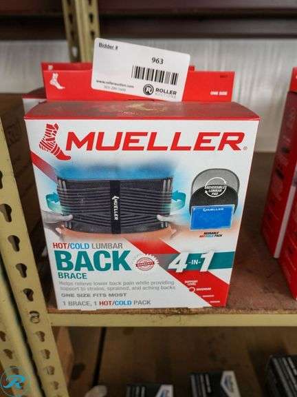 (2) Mueller Hot/Cold Lumbar Back Braces, One Size