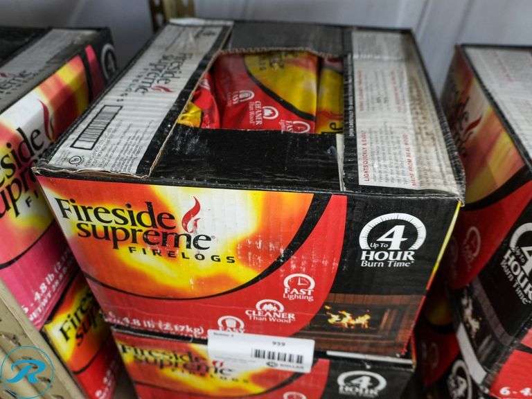 (2) Fireside Supreme Firelogs, 4-Hour Burn Time, 4-6.48Lb - Roller Auctions