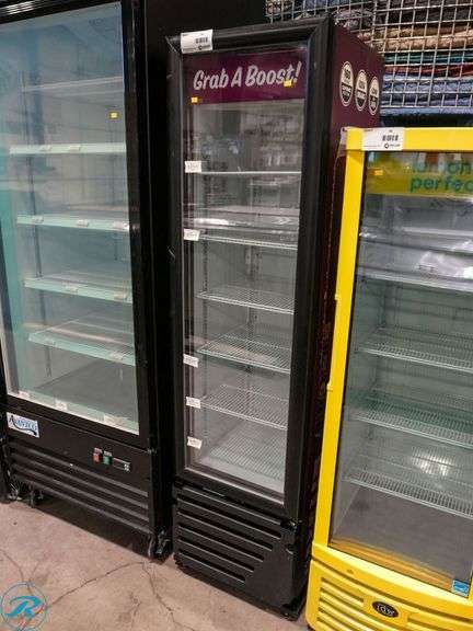 Imbera VR08R6 Single Glass Door Reach-In Refrigerator on Casters