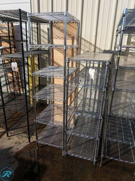 (2) Wire Racks: 5 and 6-Tier - Roller Auctions