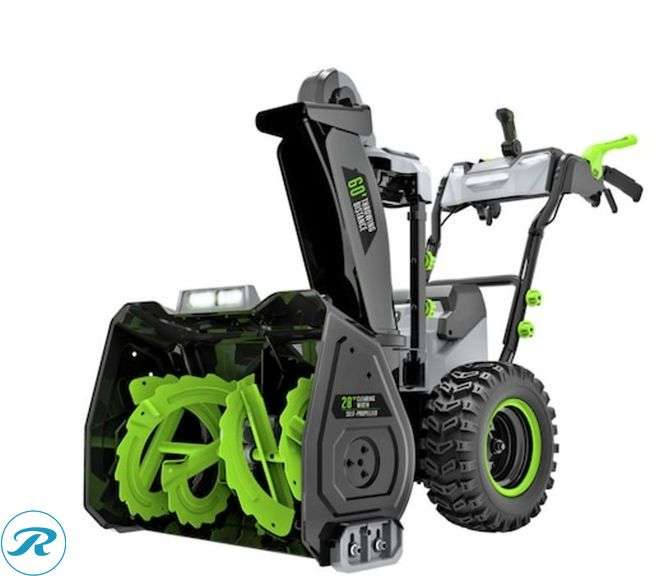 EGO POWER+ 56-volt 28-in Two-stage Self-propelled Battery Snow Blower 12 Ah (Battery Included) - Roller Auctions