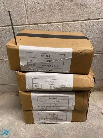 (4) BOXES OF  6" NAILS , 50 LBS.