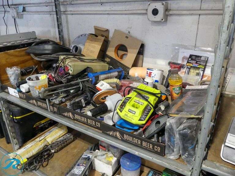 Shelf of Hand Tools and Hardware