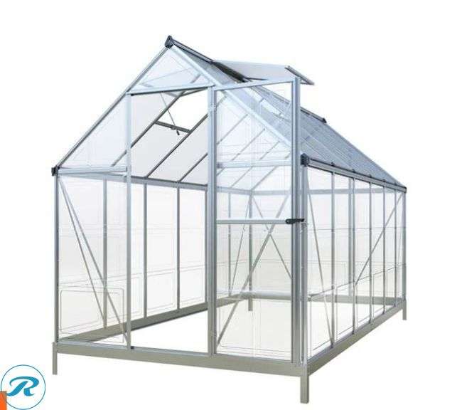 New TMG Industrial TMG-GH612 Crystal Clear Greenhouse, 6' x 12' - Roller Auctions