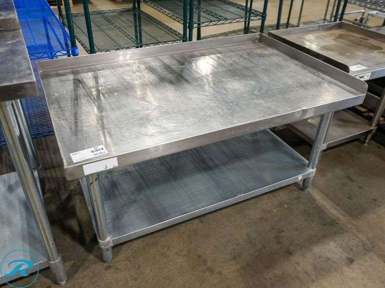 Stainless Steel Equipment Stand With Lower Shelf, 48" x 30"