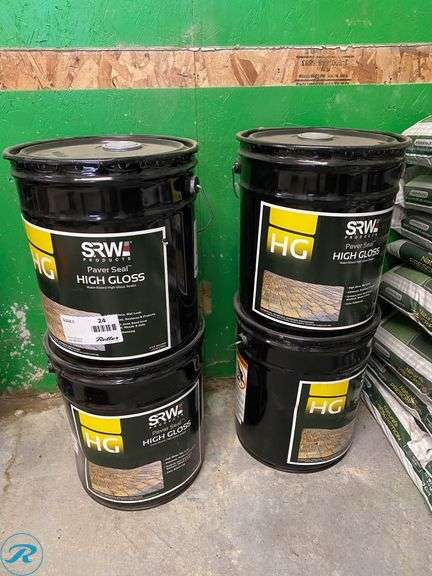 (4) 5-GALLON CANS OF SRW PAVER SEAL HG-HIGH GLOSS