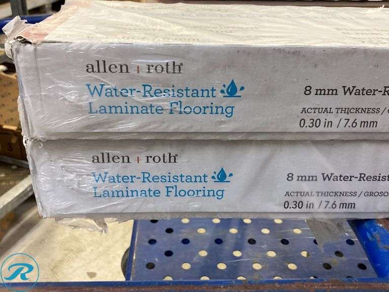 (2 Boxes) New- allen + roth (Sample) Allen+Roth French Oak Brown Water ...