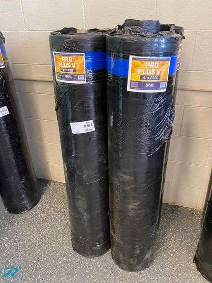 (4) ROLLS OF SRW PRO PLUS V PREMIUM LANDSCAPING FABRIC, 4' x 250'