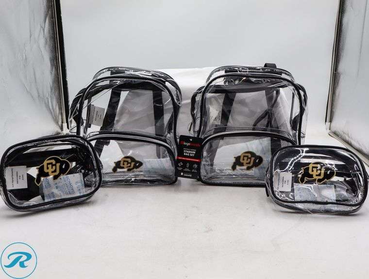 (2) CU Boulder Officially Licensed Stadium Bag Set - New - Roller Auctions