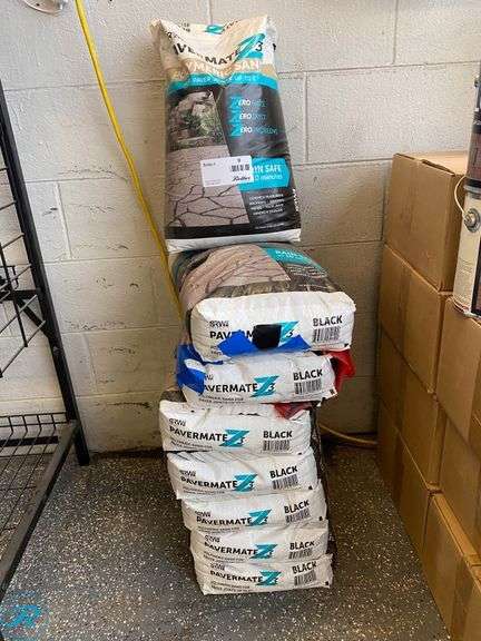 (7) 50 LB. BAGS OF SRW POLYMETRIC SAND PAVEMATE Z3, BLACK