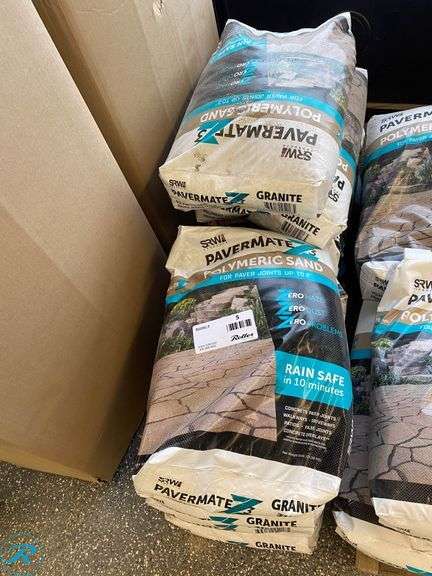 (9) 50 LB. BAGS OF SRW POLYMETRIC SAND PAVEMATE Z3, (GRANITE)