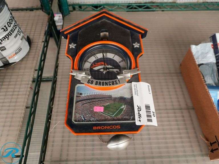 Bradford Exchange Denver Broncos Cuckoo Clock