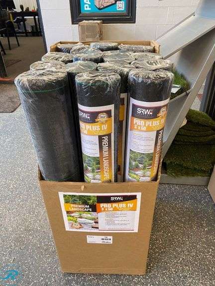 (16) ROLLS OF SRW PRO PLUS IV PREMIUM LANDSCAPING FABRIC, 3' x 50'