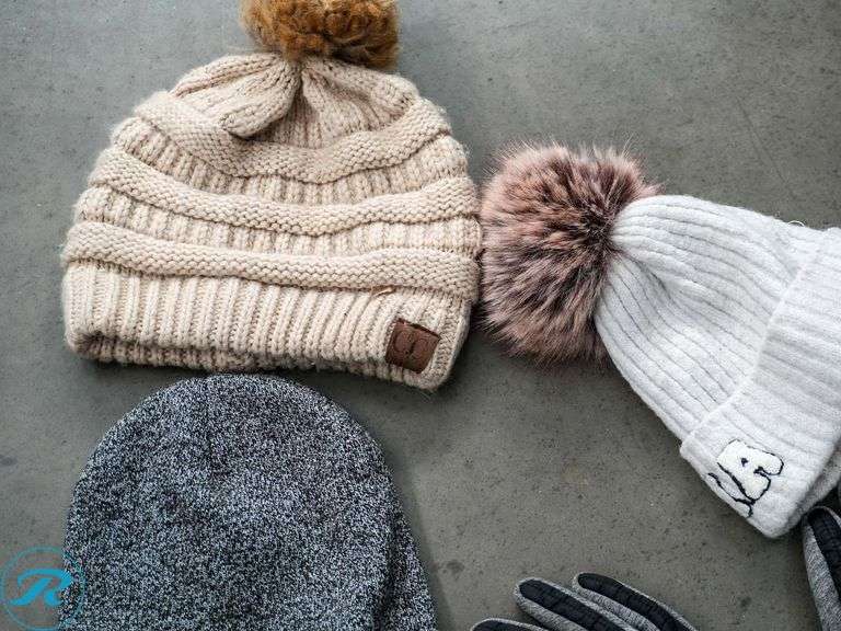 Box of Winter Hats and Gloves - Roller Auctions