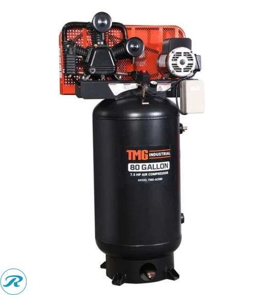 New TMG Industrial TMG-ACE60 Electric Vertical Air Compressor, 2-Stage, 60-Gallon
