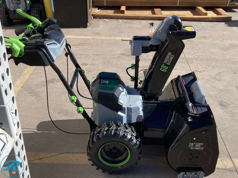 EGO POWER+ 56-volt 28-in Two-stage Self-propelled Battery Snow Blower 12 Ah (Battery Included) - Roller Auctions