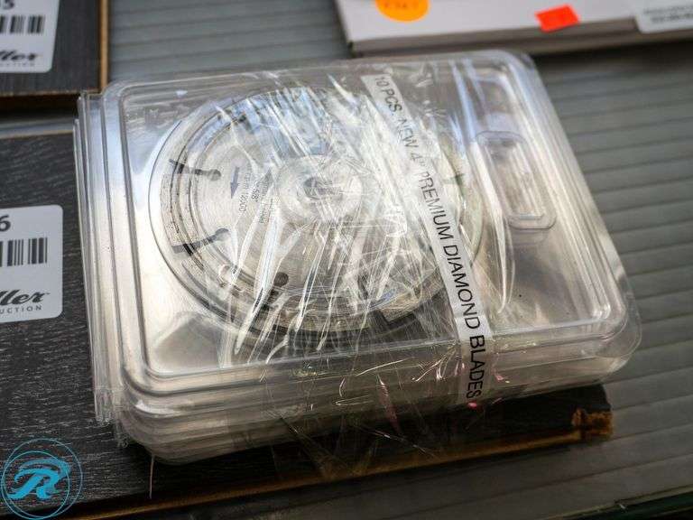New 10-Pack Premium Diamond Blades, 4" - Roller Auctions
