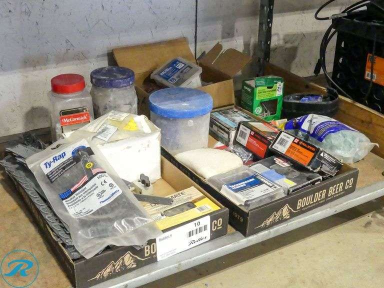 (2) Trays of Flooring Hardware