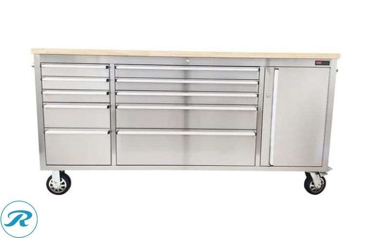 New TMG Industrial TMG-WB7210S 10-Drawer Rolling Workbench, 72"