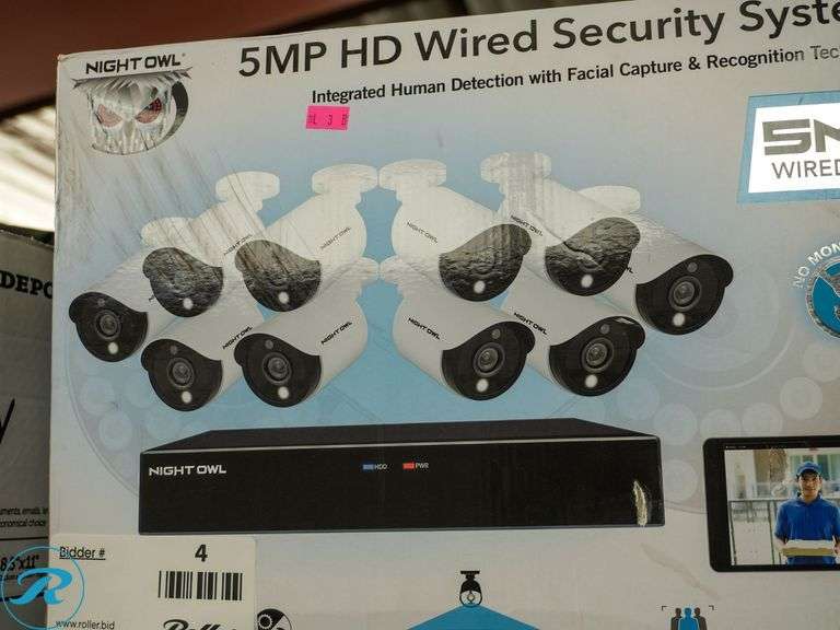 Night Owl 5MP HD Wired Security System - Roller Auctions