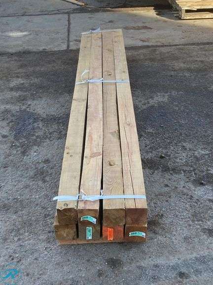 (8) Pressure Treated Posts 4" x 4" x 8ft - Roller Auctions