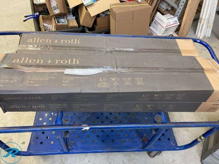 (3 Boxes) New- allen + roth Natural Acacia 5-in W x 3/8-in T x 36-in ...