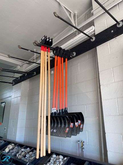 (5) SNOW SHOVELS & (4) ICE/SNOW SCRAPERS