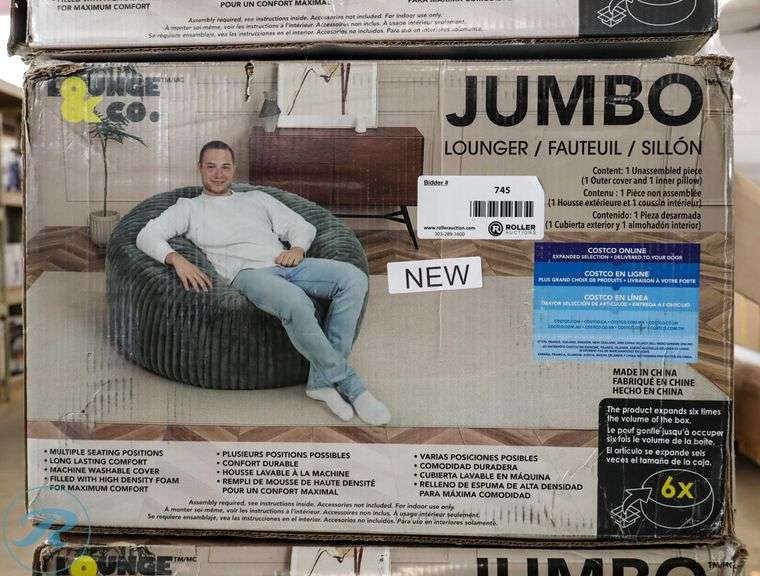 Lounge & Co. Jumbo Lounger New Roller Auctions