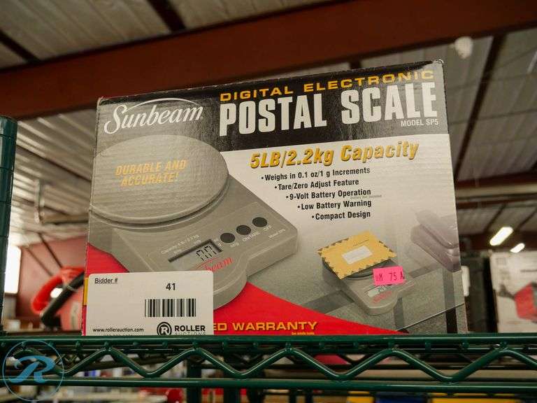 Sunbeam SP5 Digital Electronic Postal Scale Roller Auctions
