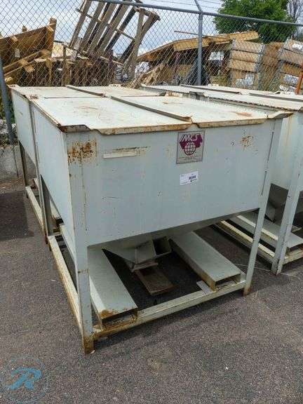 (2) IMCS Material Hoppers With Forklift Pockets