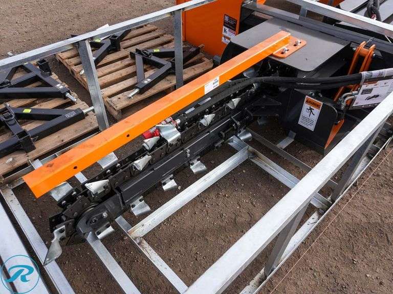 New Wolverine Hydraulic Trencher Attachment To Fit Skid Steer Loader ...