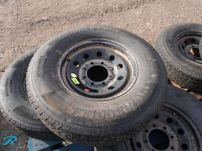 (3) Steel Wheels W/2023 Hercules Strong Guard ST235/80R16 Tires - Roller Auctions